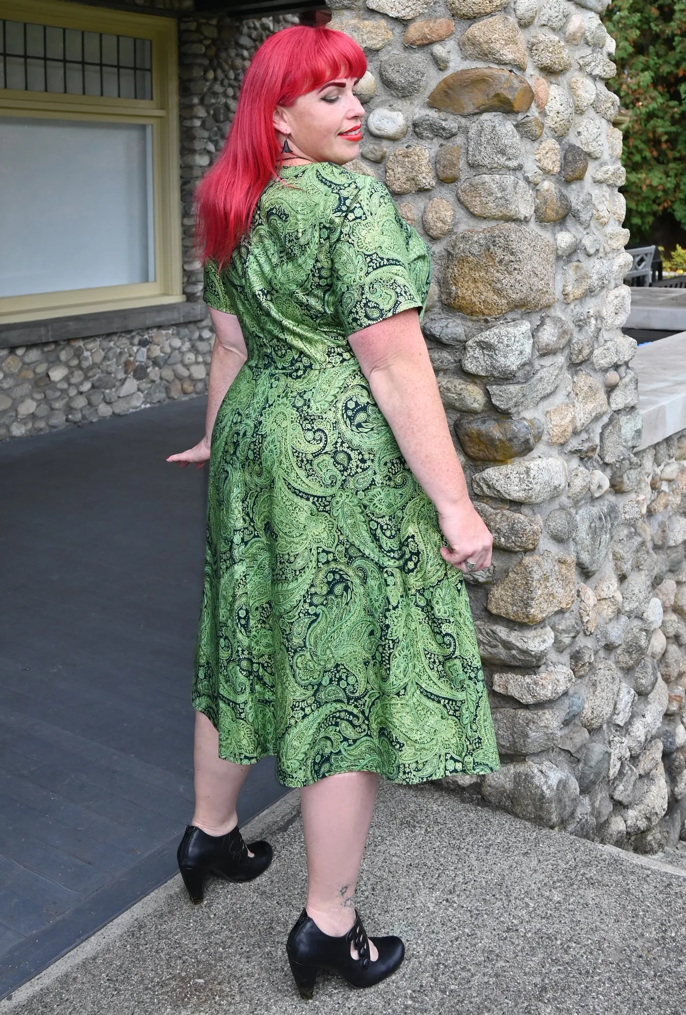 Hazel - Peridot Promises - Paisley Dress sold by Cherry Velvet product image thumbnail 5