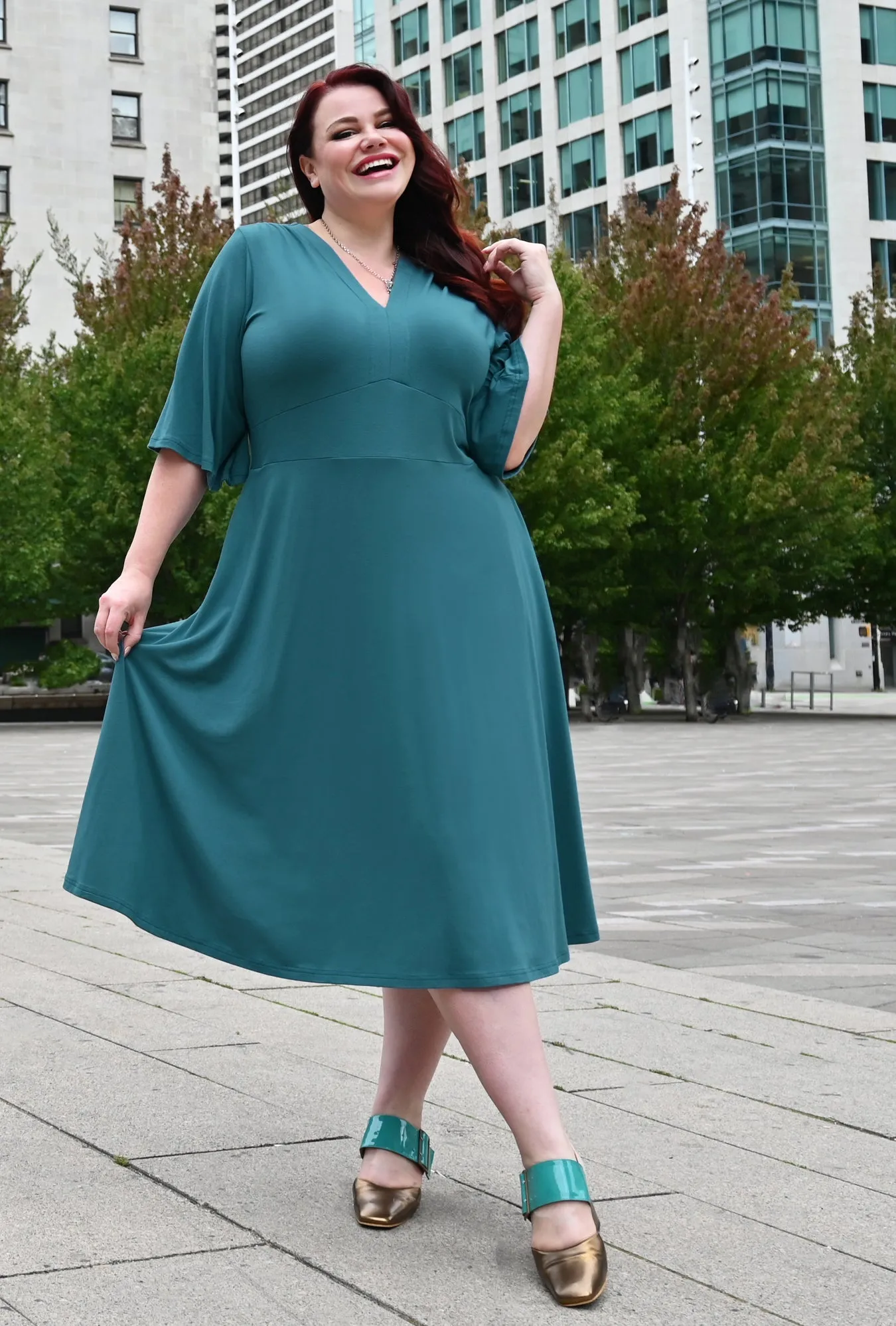 Joy Dress - Wave Bamboo Knit sold by Cherry Velvet product image thumbnail 2