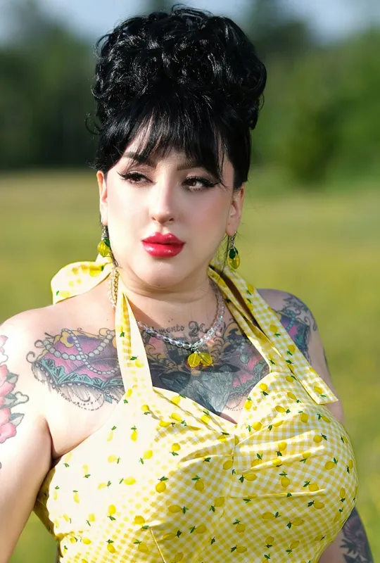 Lemon Twist - Necklace and Earrings Set sold by Cherry Velvet