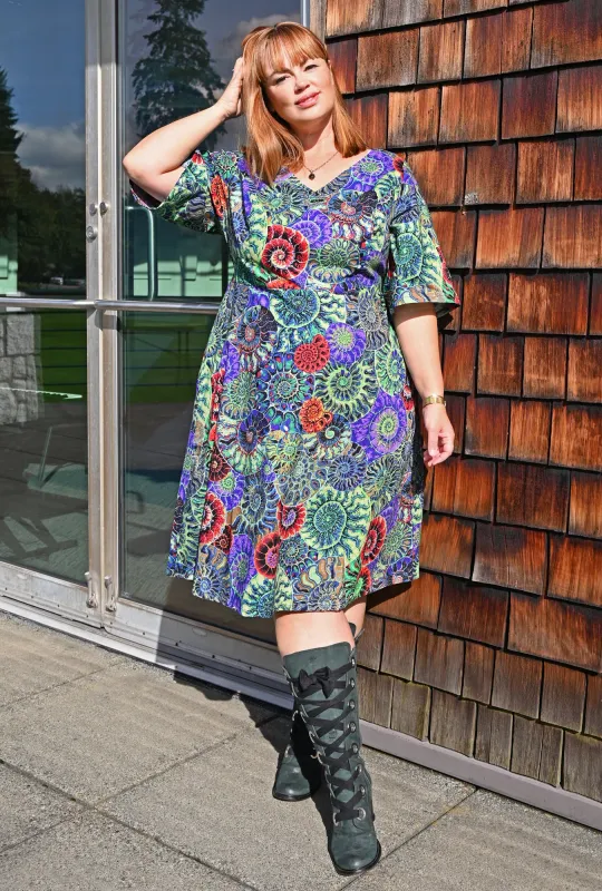 Joan  - Fibonacci Finery - Ammonite Dress sold by Cherry Velvet