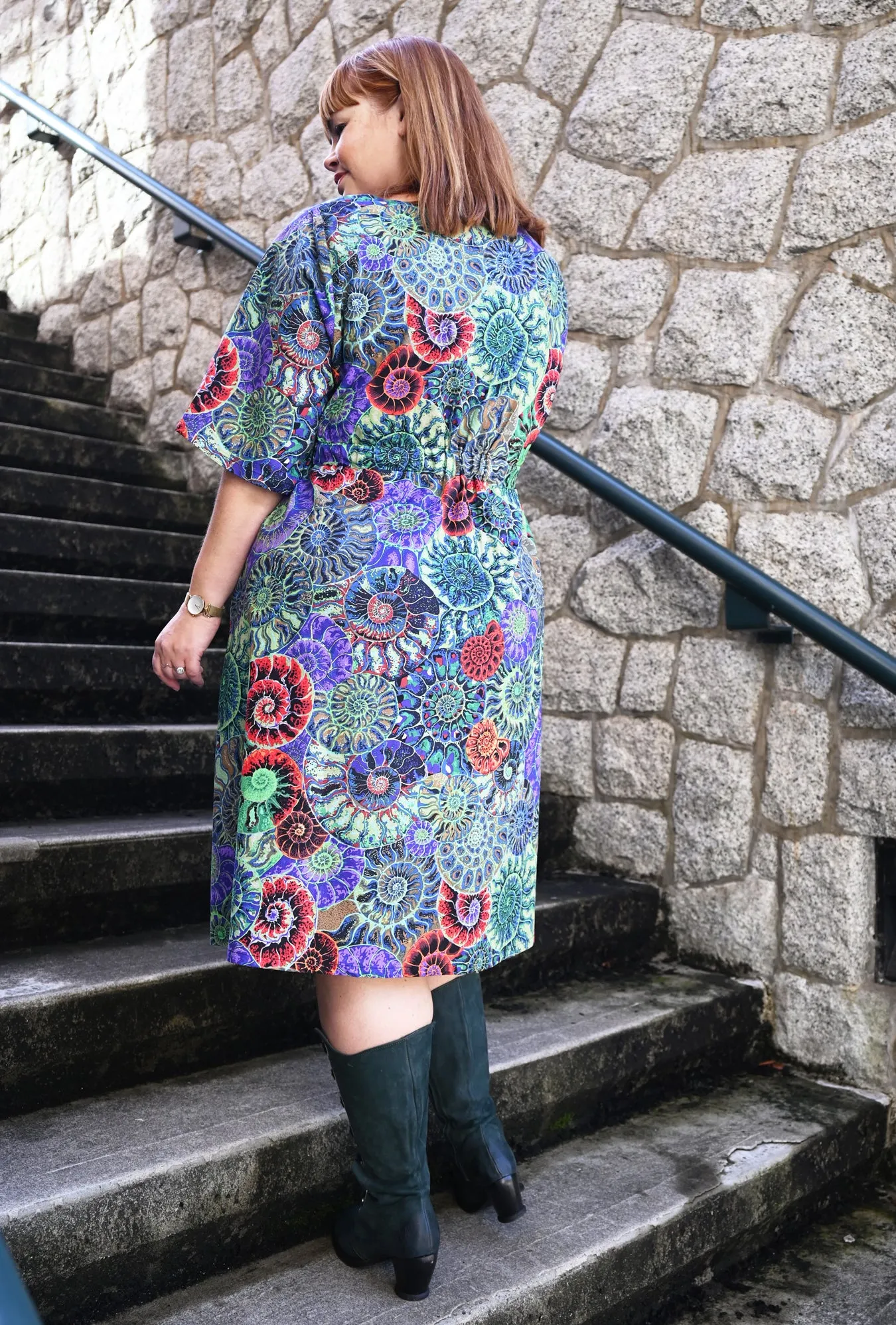 Joan - Fibonacci Finery - Ammonite Dress sold by Cherry Velvet product image thumbnail 4