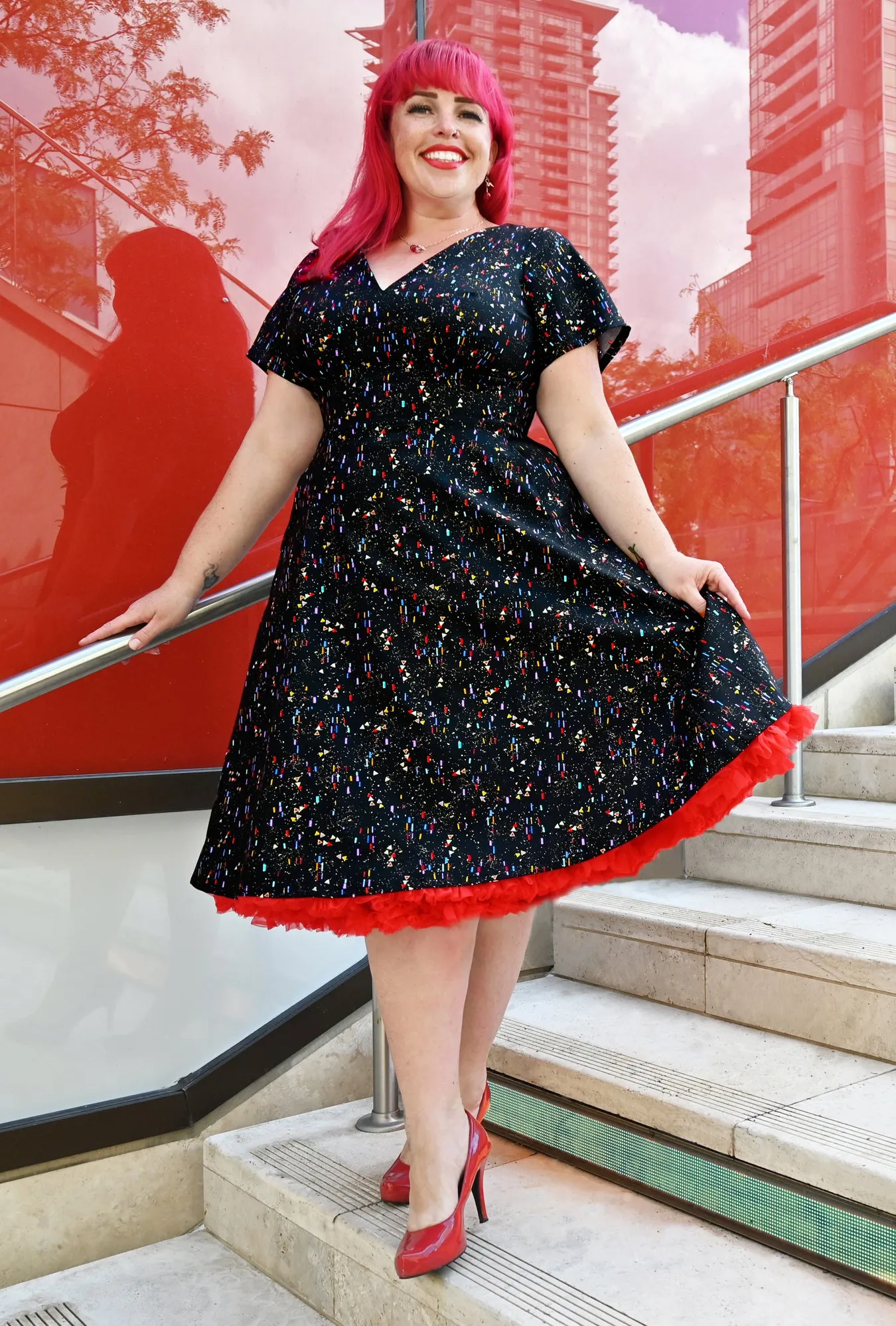 Penelope - Confetti Couture - Metallic Sprinkles Dress sold by Cherry Velvet product image thumbnail 2