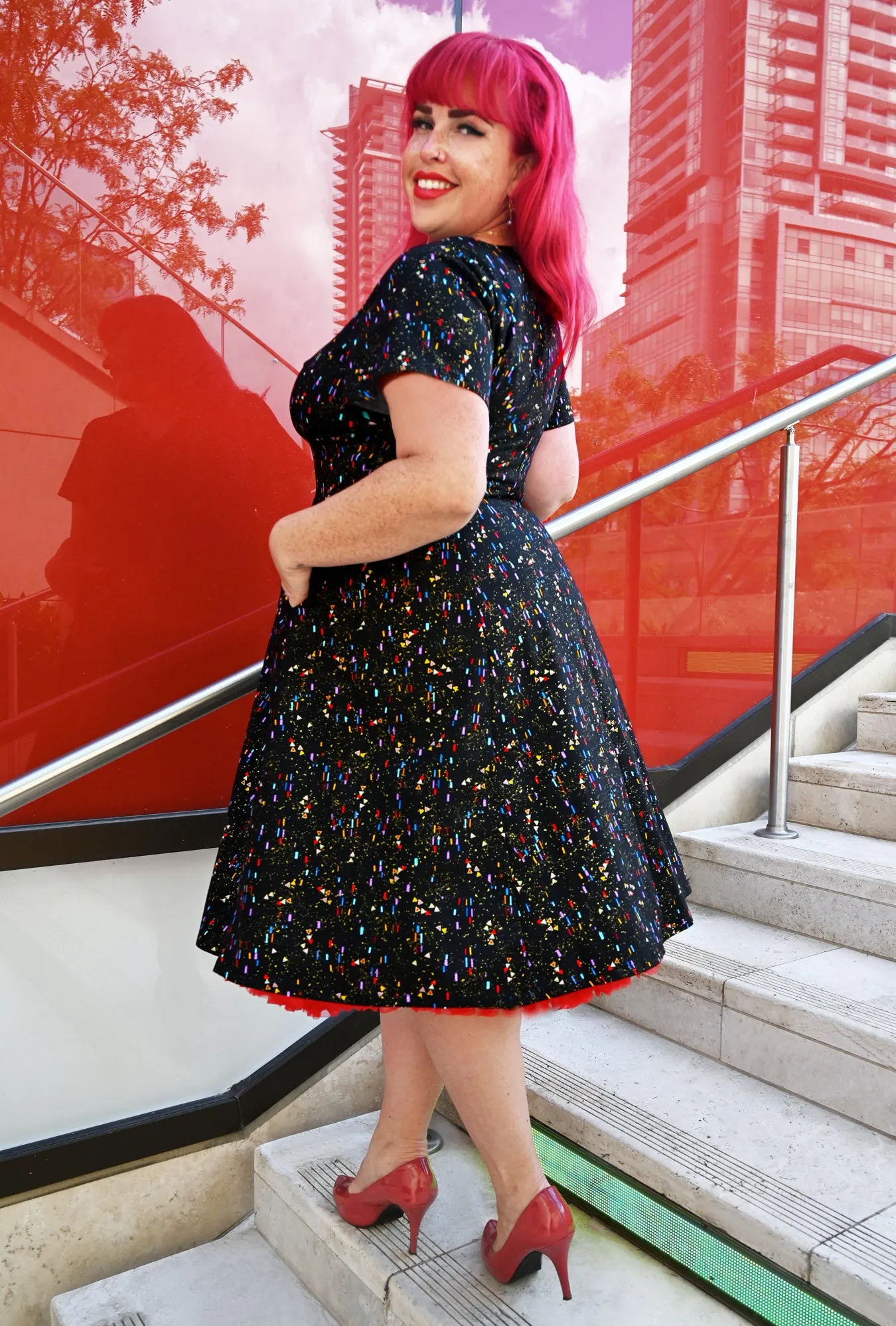 Penelope - Confetti Couture - Metallic Sprinkles Dress sold by Cherry Velvet product image thumbnail 4