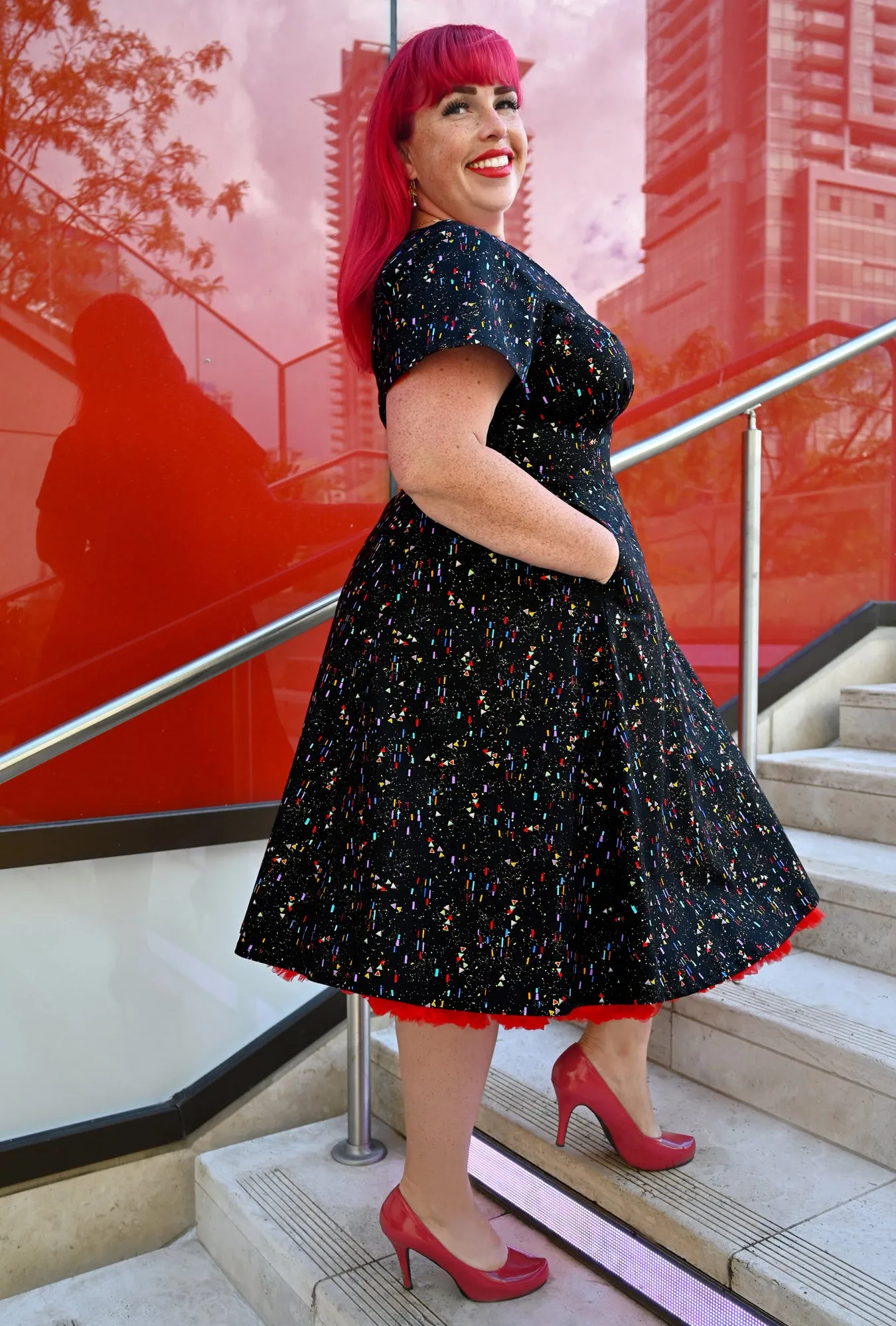 Penelope - Confetti Couture - Metallic Sprinkles Dress sold by Cherry Velvet product image thumbnail 3