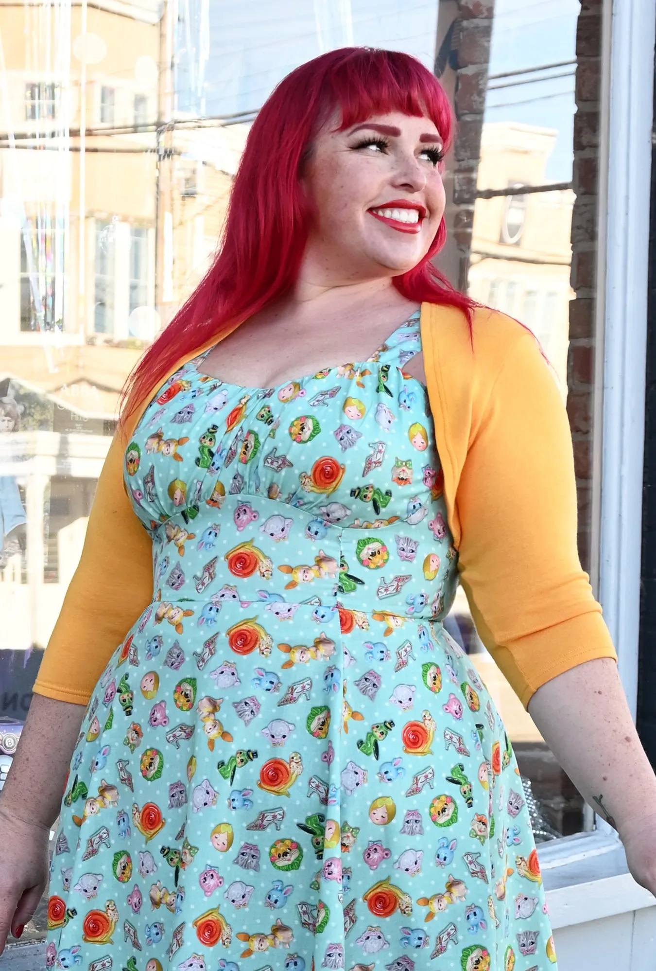 Sophia - Saffron Yellow - Sweater Knit Shrug sold by Cherry Velvet