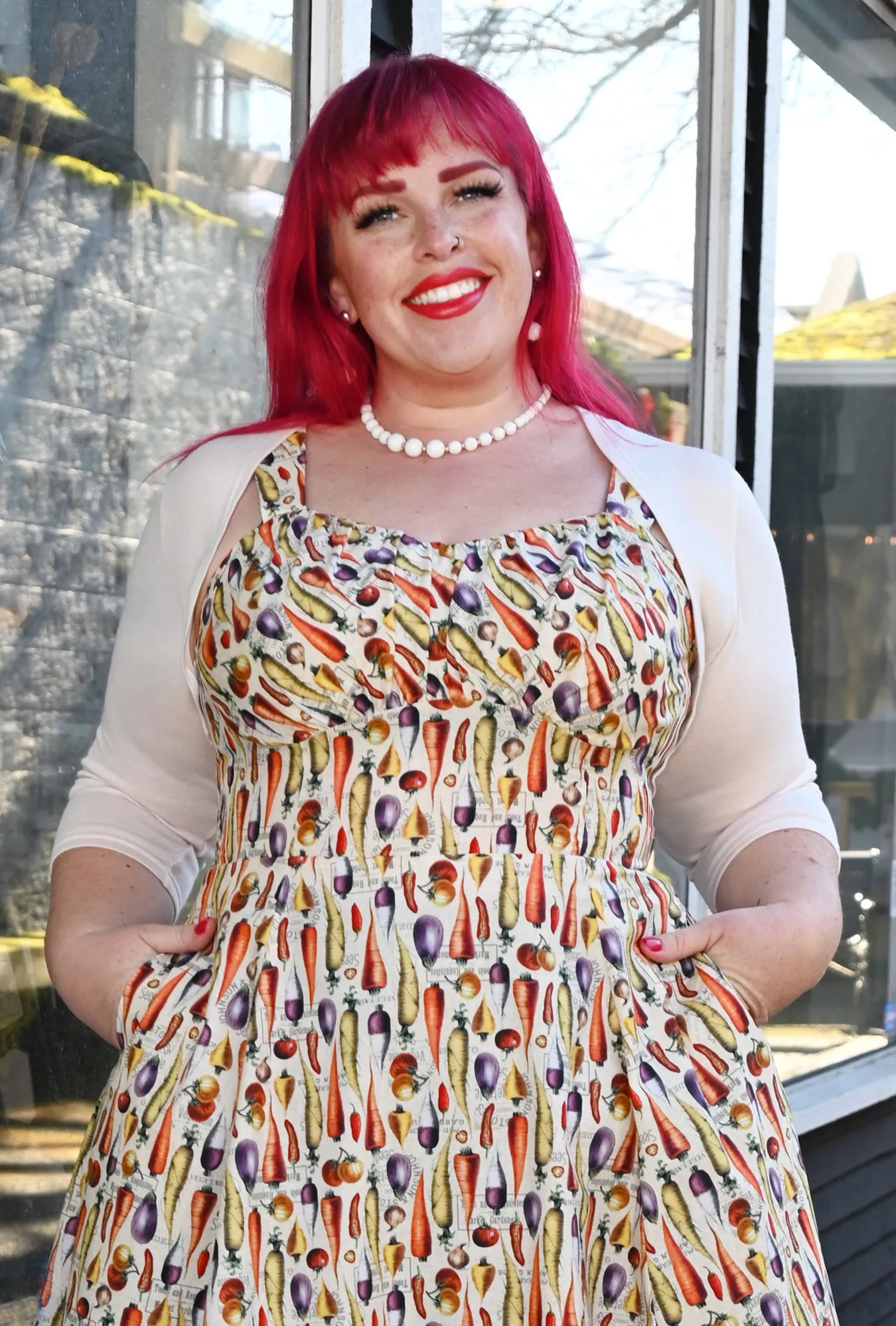 Sophia - Vanilla - Sweater Knit Shrug sold by Cherry Velvet