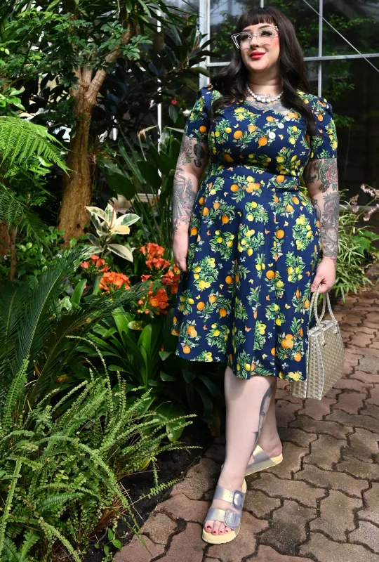 Kim - Tarts a Flutter - Lemon and Orange Dress made by Cherry Velvet