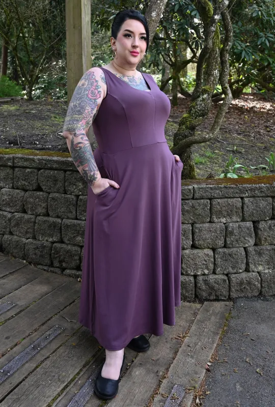 Charlie Dress - Mauve Bamboo Knit sold by Cherry Velvet