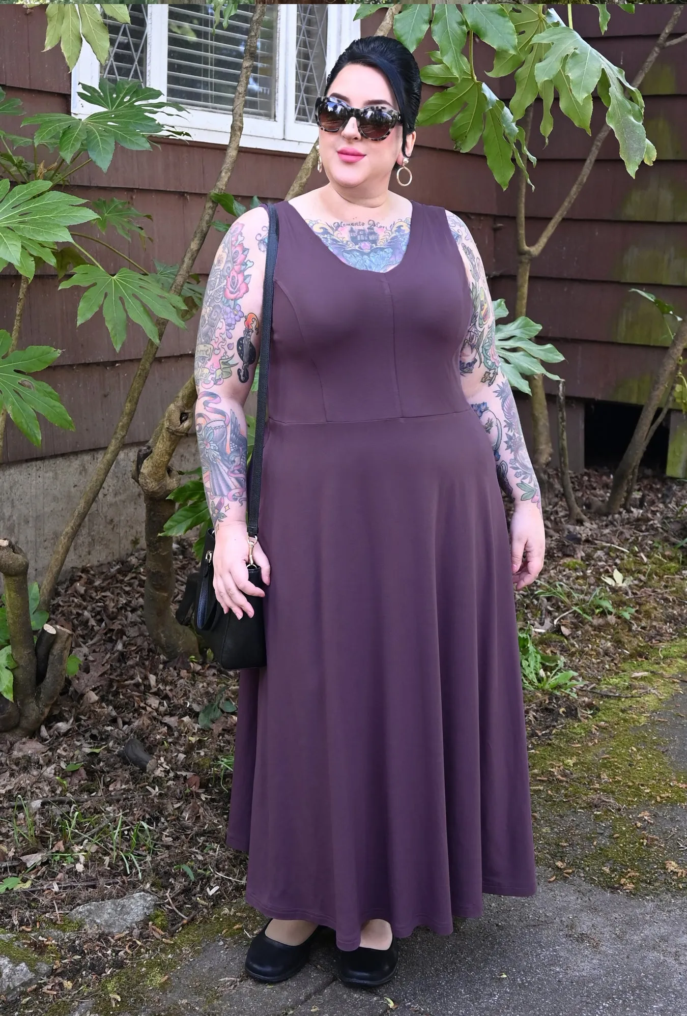 Charlie Dress - Mauve Bamboo Knit sold by Cherry Velvet product image thumbnail 5