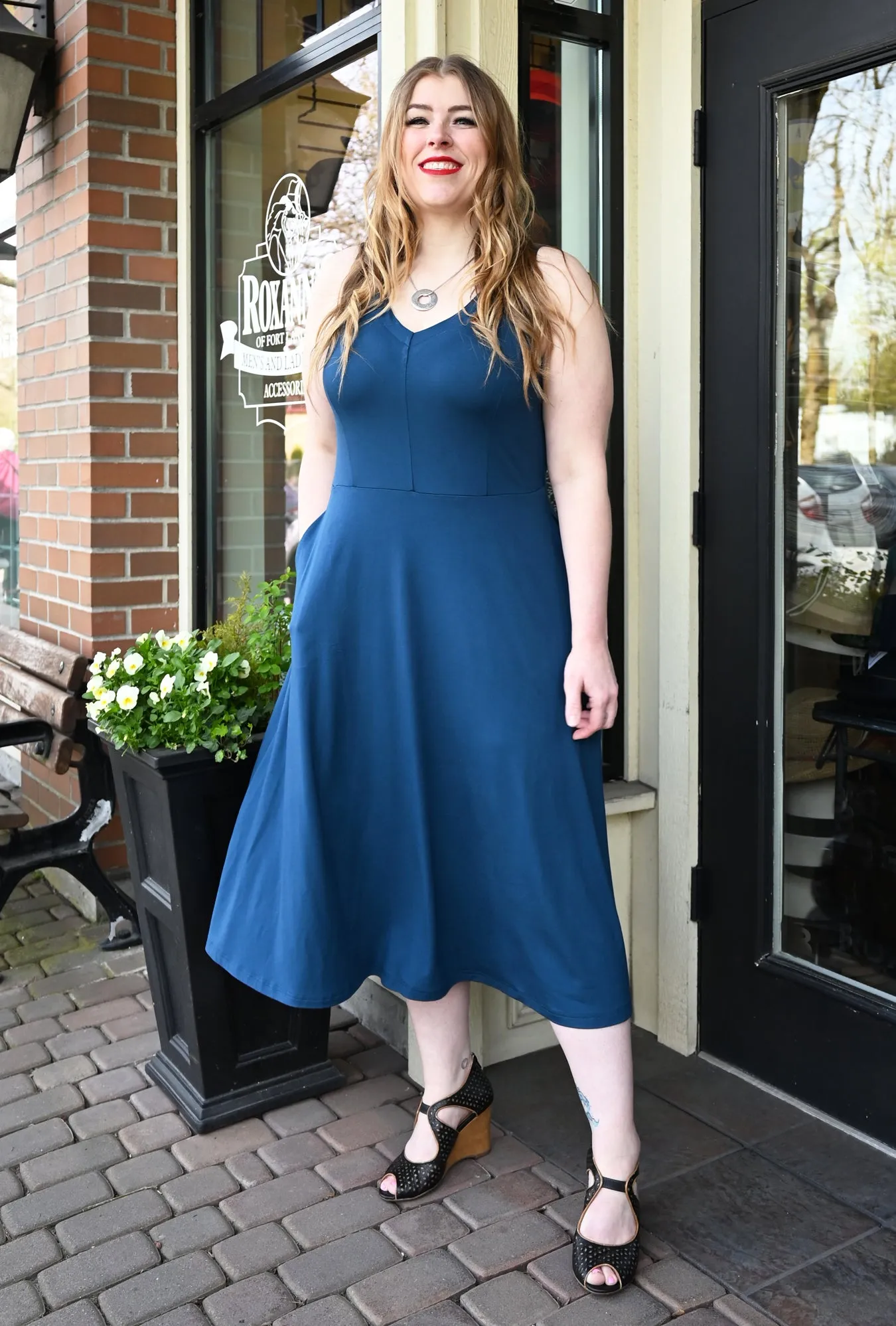Charlie Dress - Admiral Bamboo Knit sold by Cherry Velvet product image thumbnail 3