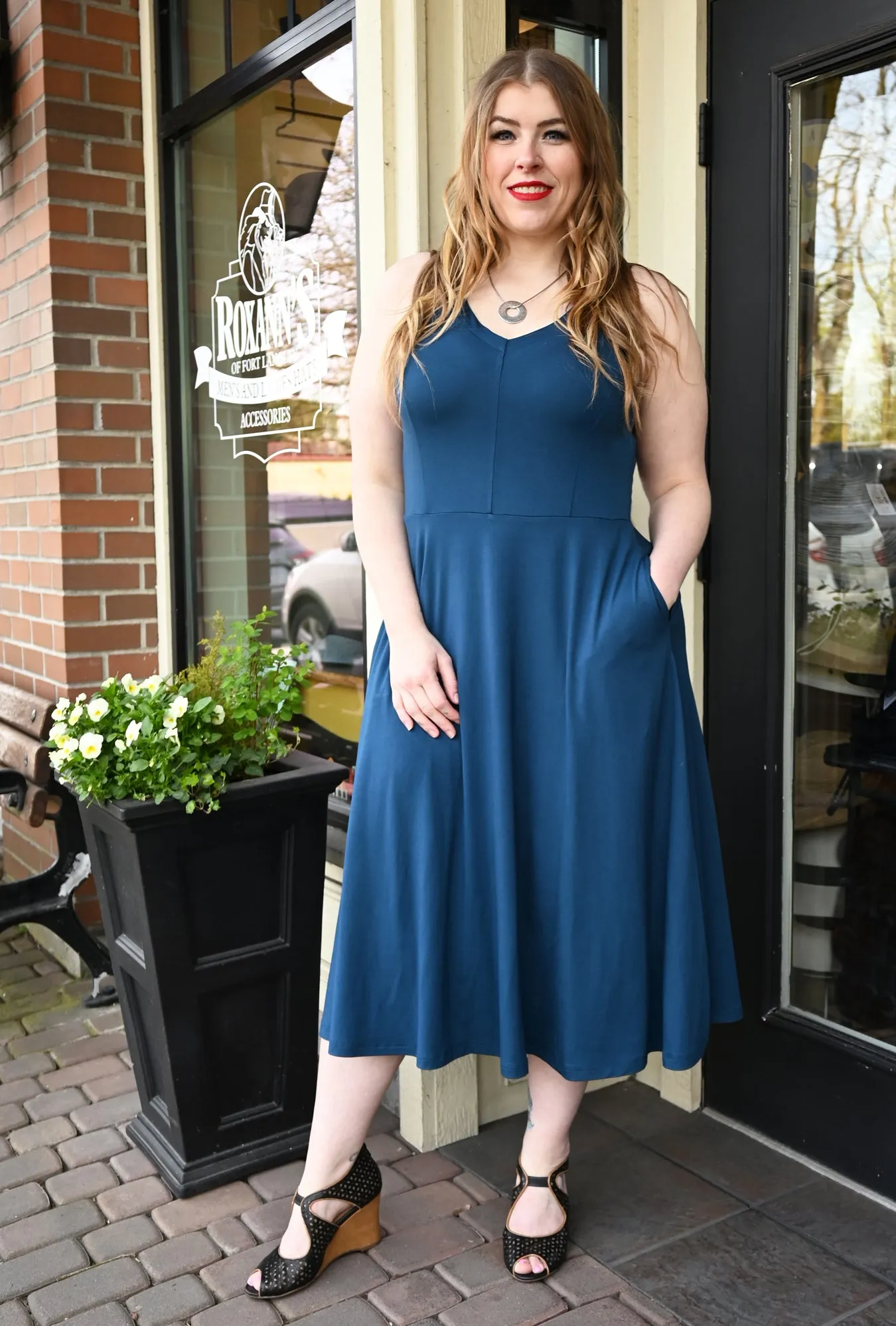 Charlie Dress - Admiral Bamboo Knit sold by Cherry Velvet product image thumbnail 2