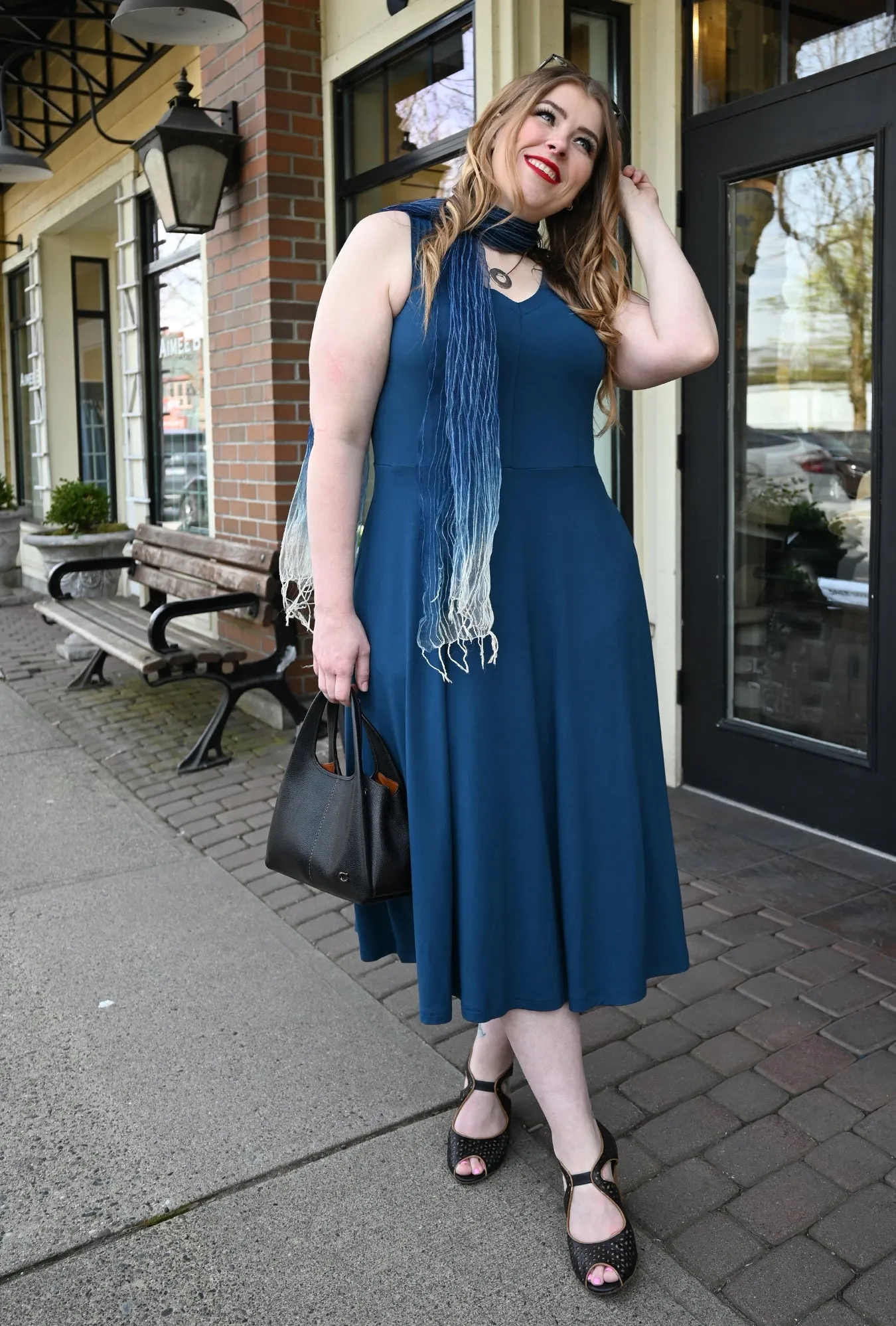 Charlie Dress - Admiral Bamboo Knit sold by Cherry Velvet product image thumbnail 5