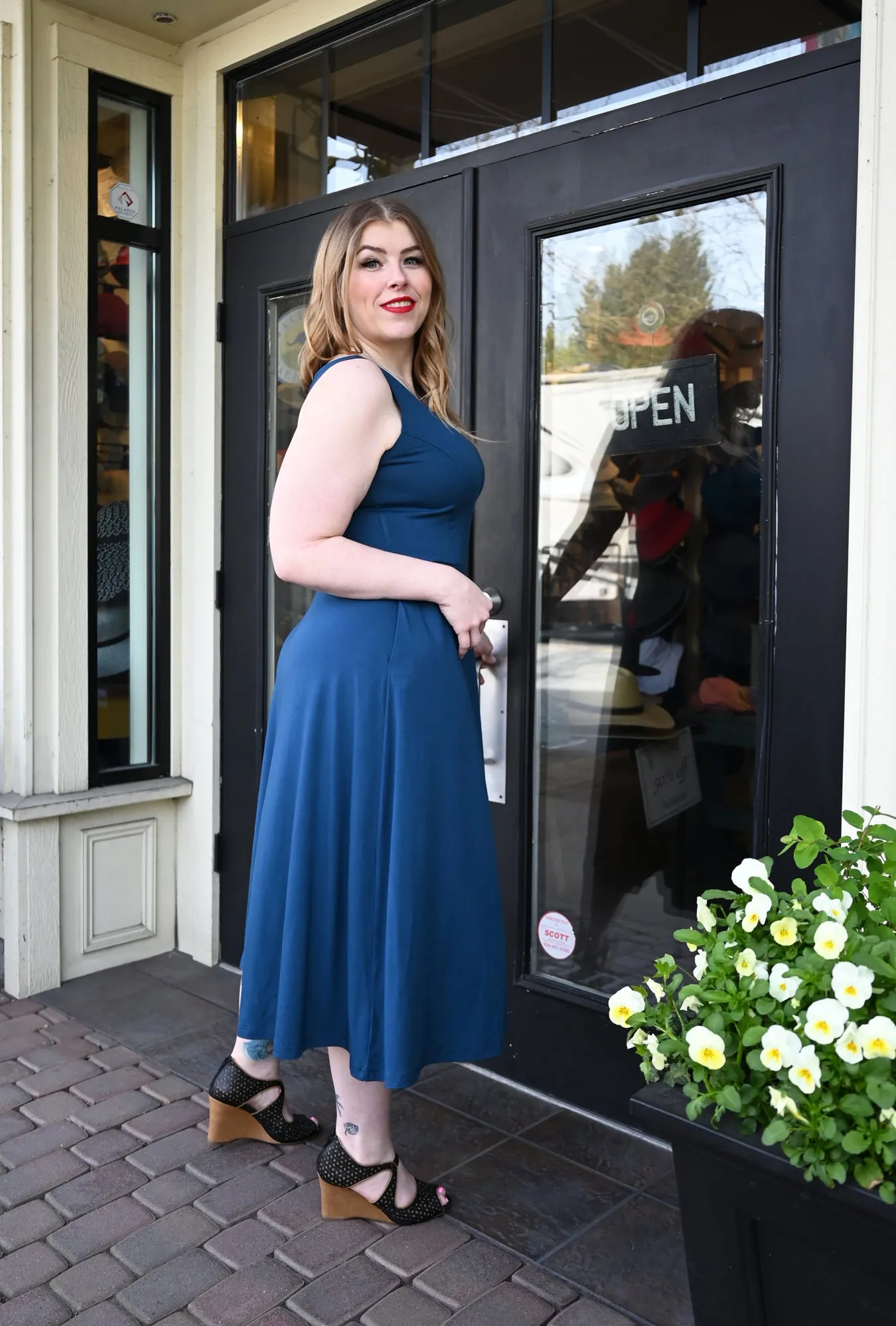 Charlie Dress - Admiral Bamboo Knit sold by Cherry Velvet product image thumbnail 4