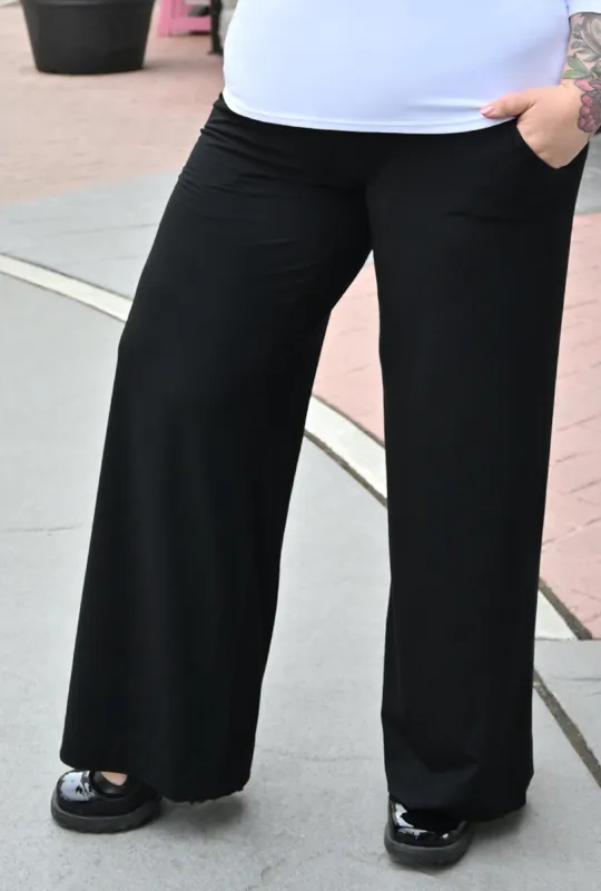 Petite Serene Pant - Black Bamboo sold by Cherry Velvet