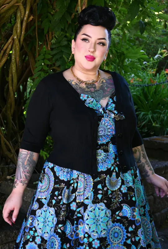 Jane - Black - Cardigan Sweater sold by Cherry Velvet