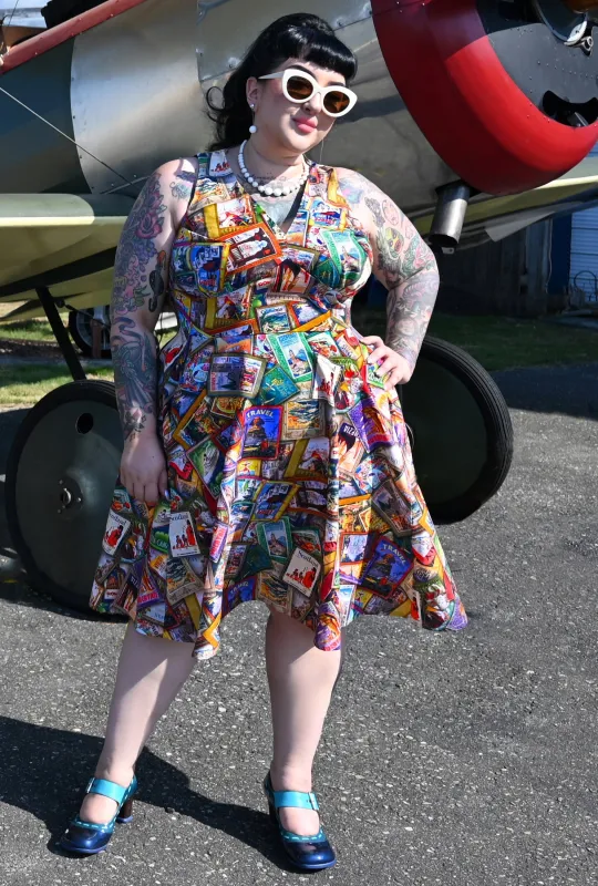 Norma - World of Wonder - Vintage Travel Dress sold by Cherry Velvet