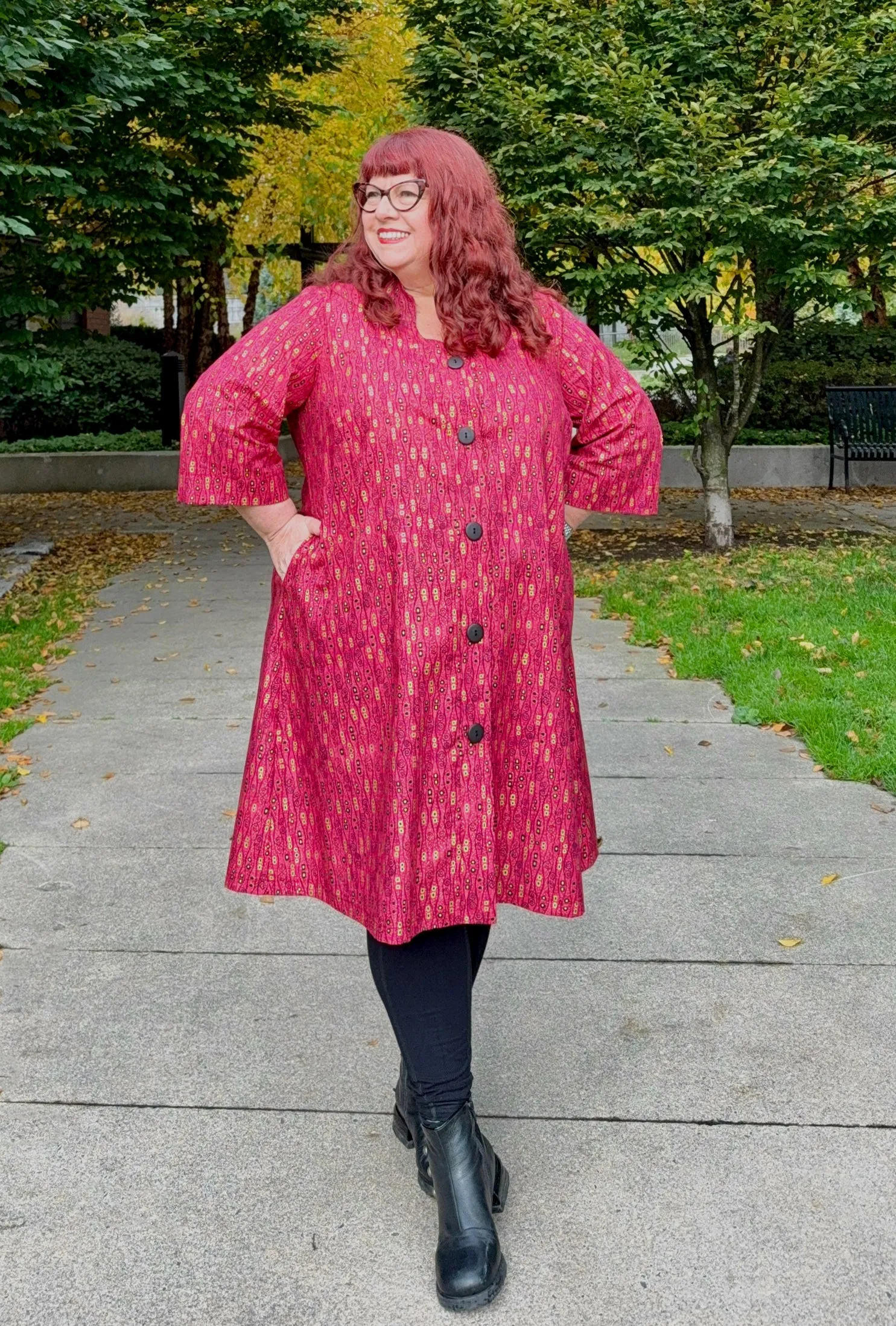 Kate - Wiggle Room - Coat Dress sold by Cherry Velvet product image thumbnail 5