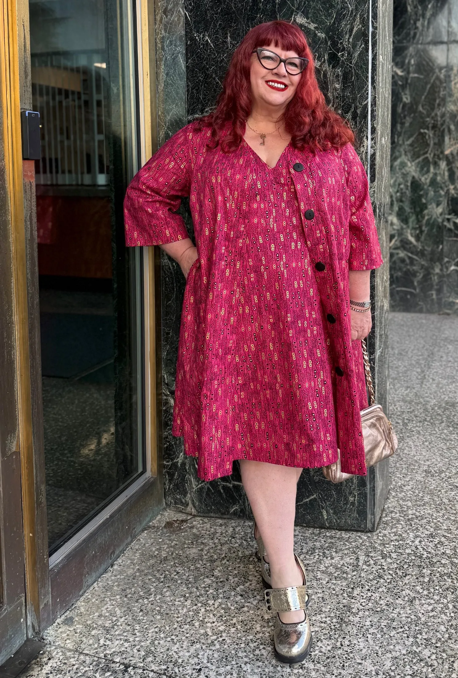 Kate - Wiggle Room - Coat Dress sold by Cherry Velvet product image thumbnail 3