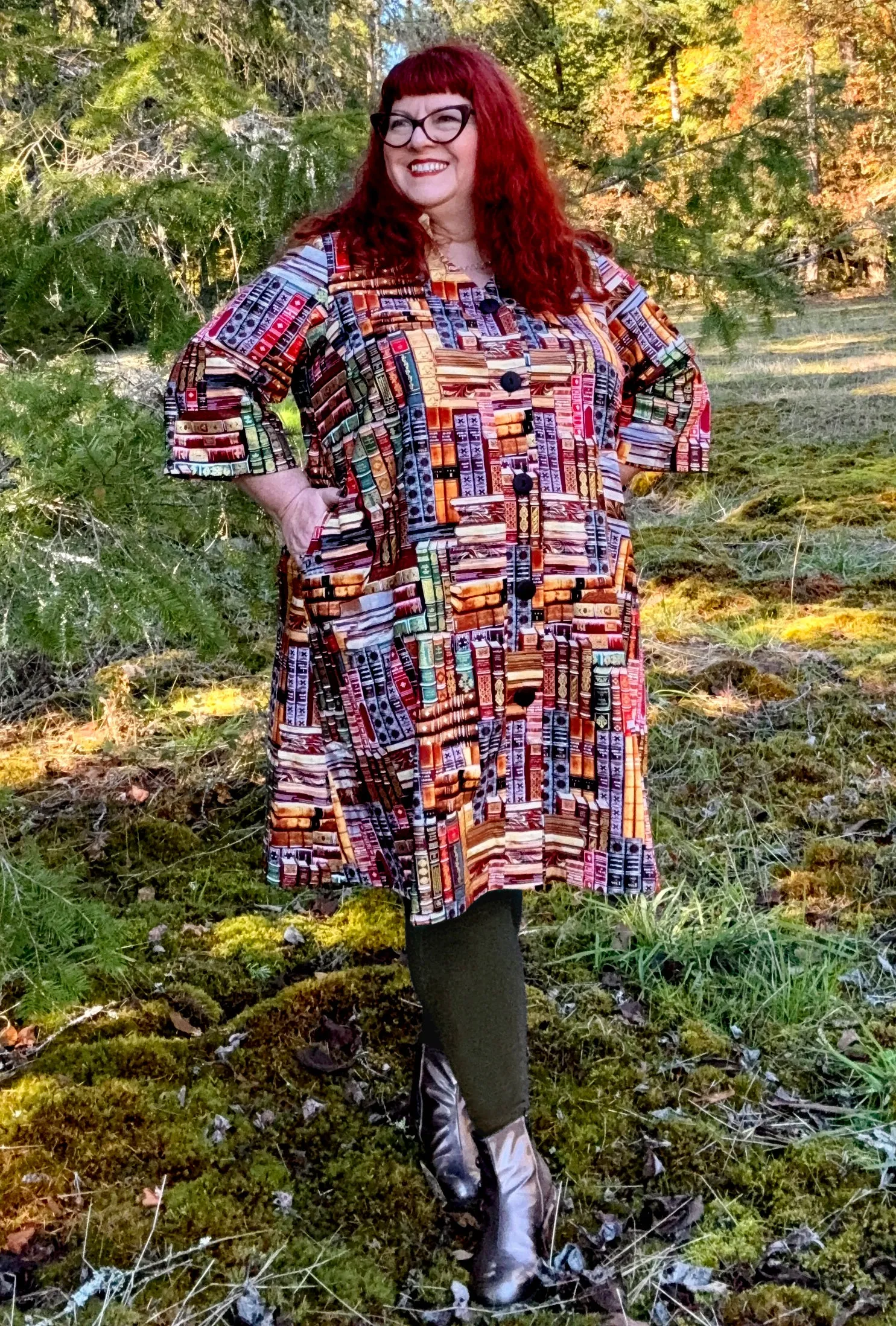 Kate - Page Turner - Retro Coat Dress sold by Cherry Velvet product image thumbnail 2