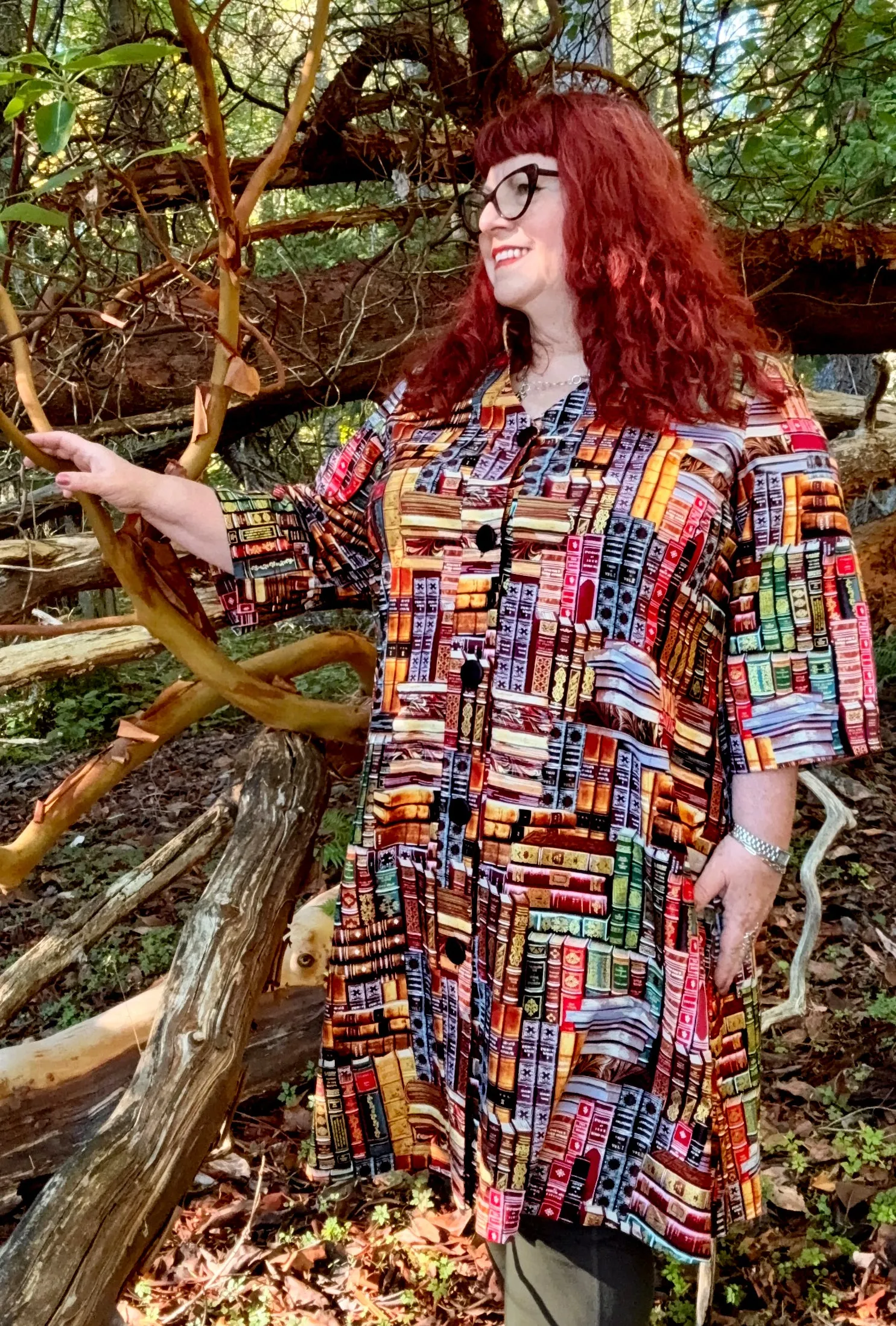 Kate - Page Turner - Retro Coat Dress sold by Cherry Velvet product image thumbnail 4