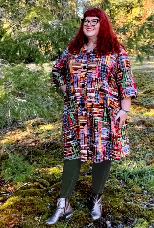 Kate - Page Turner - Retro Coat Dress sold by Cherry Velvet