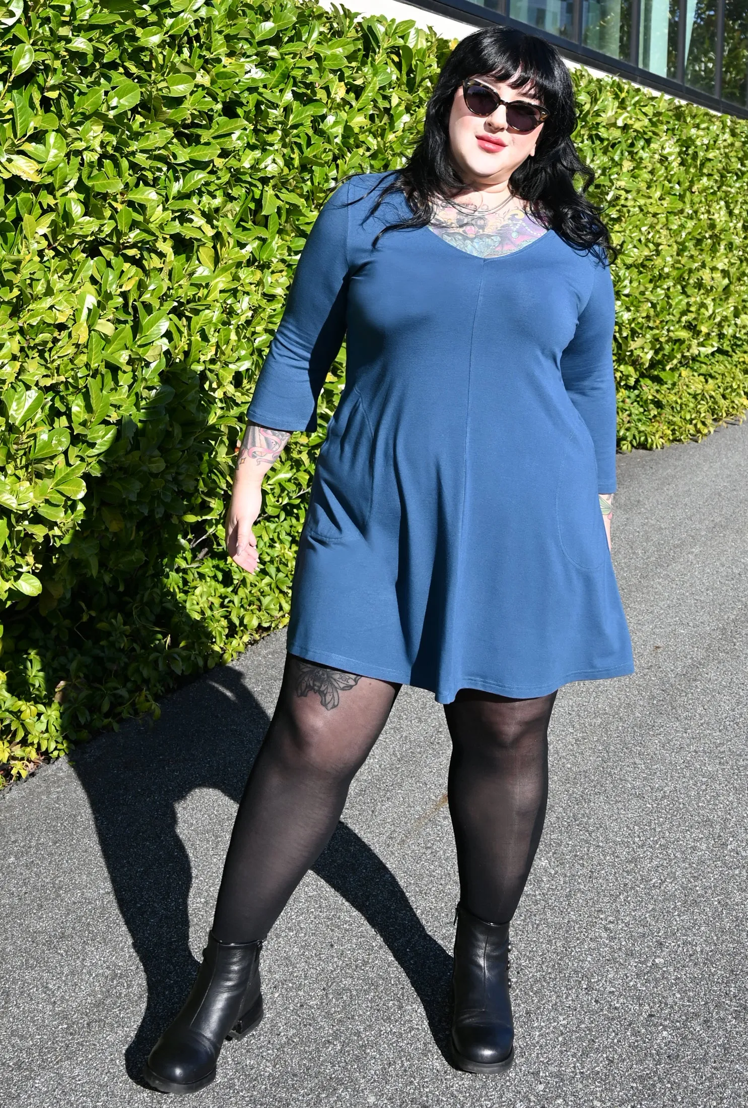 Robin Tunic Dress - Admiral Bamboo Knit sold by Cherry Velvet product image thumbnail 4