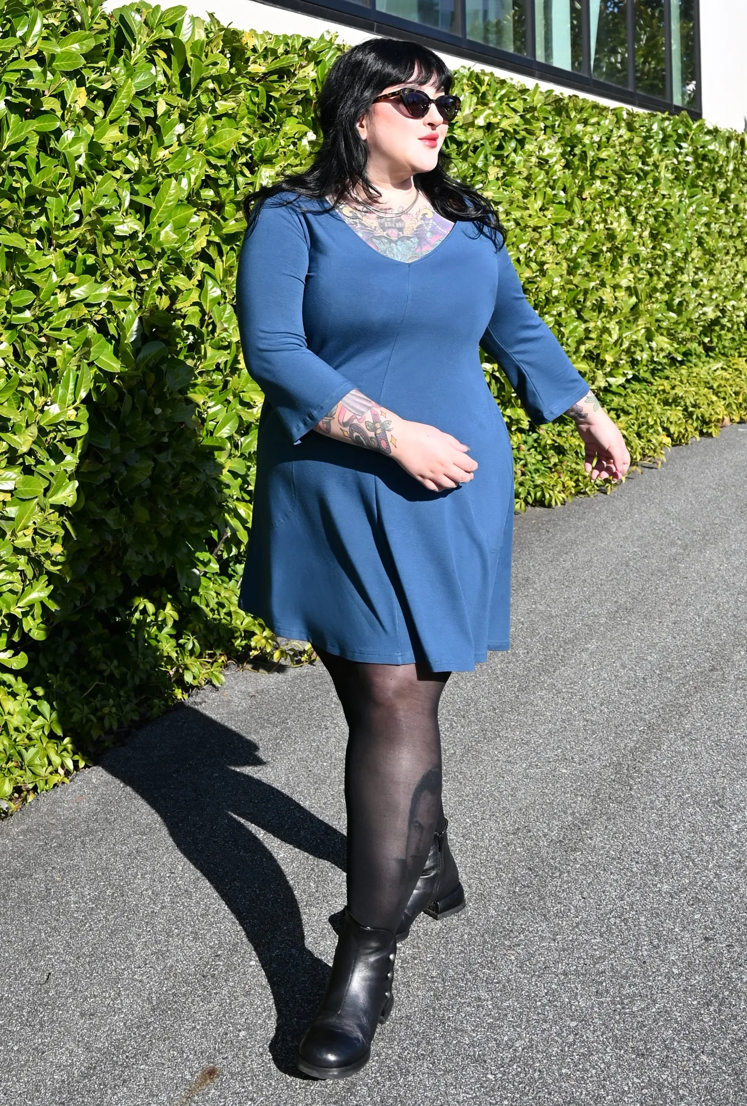Robin Tunic Dress - Admiral Bamboo Knit sold by Cherry Velvet product image thumbnail 2