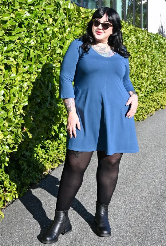 Robin Tunic Dress - Admiral Bamboo Knit made by Cherry Velvet