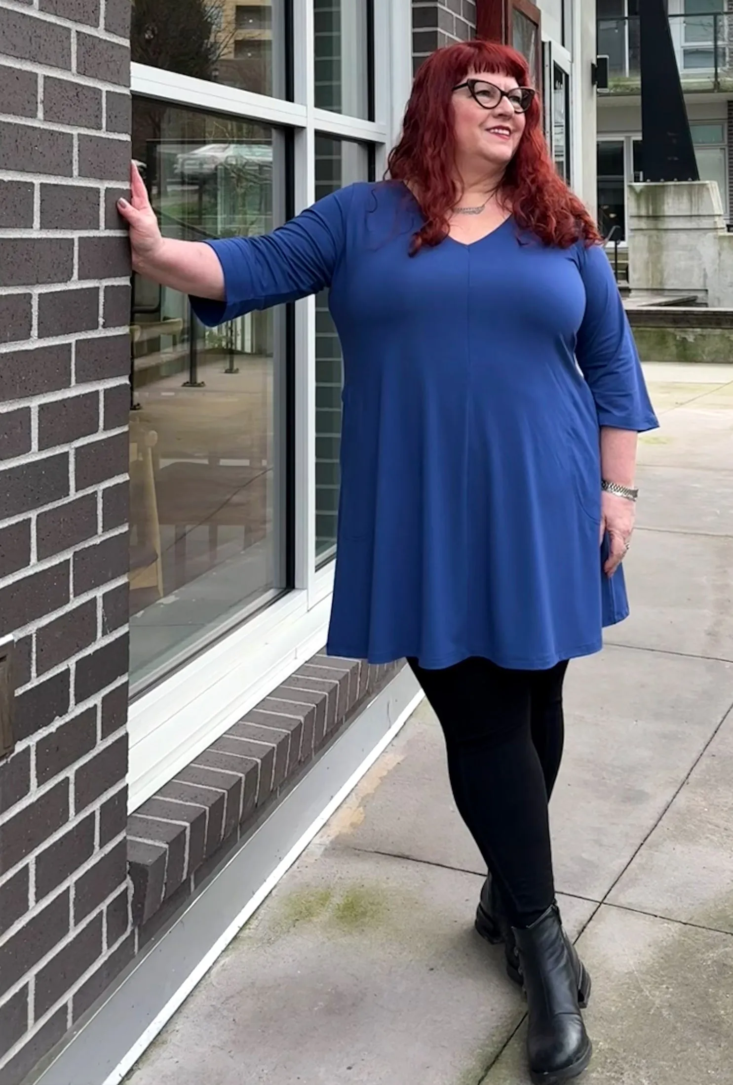 Robin Tunic Dress - Twilight Bamboo Knit sold by Cherry Velvet product image thumbnail 3