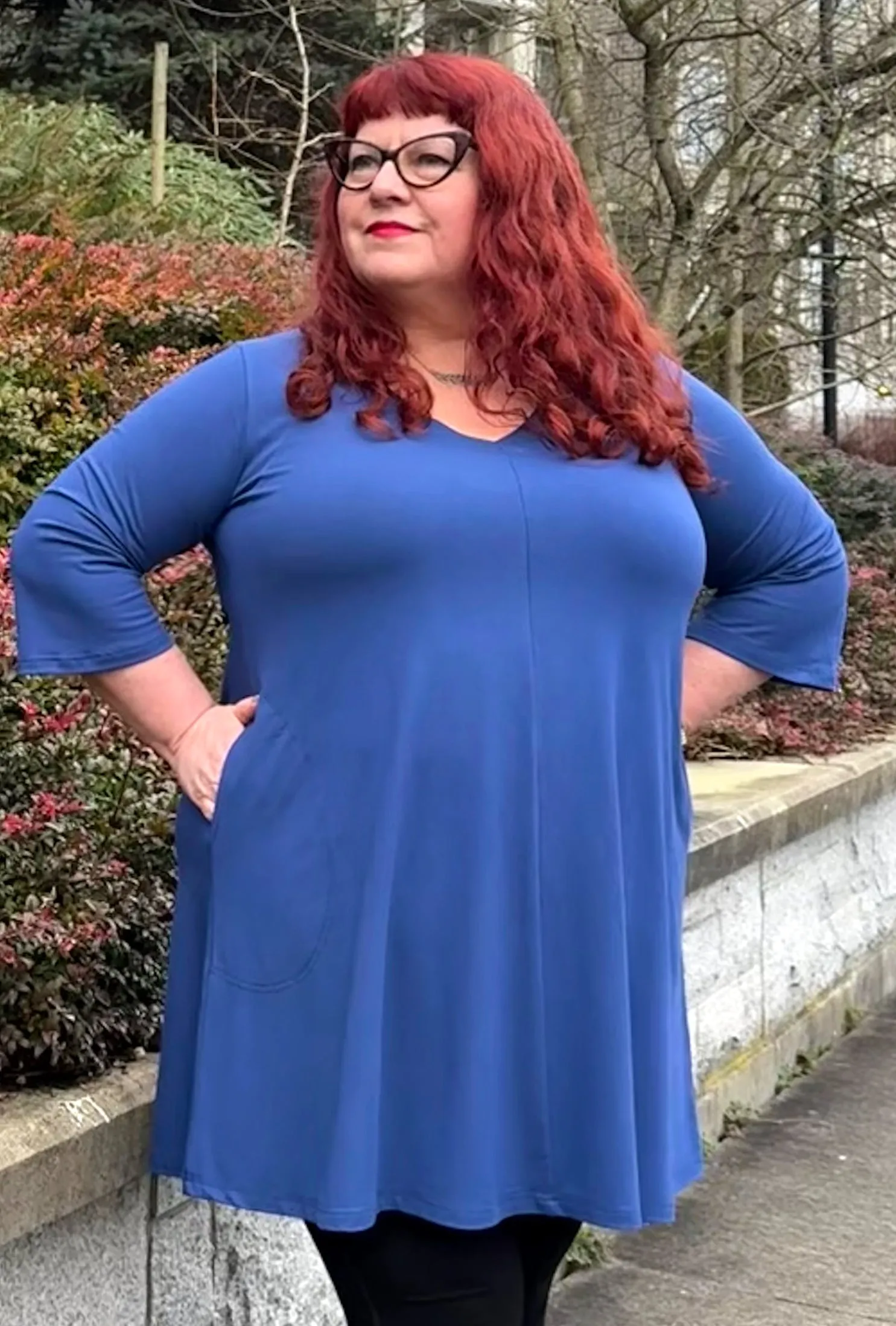 Robin Tunic Dress - Twilight Bamboo Knit sold by Cherry Velvet product image thumbnail 4