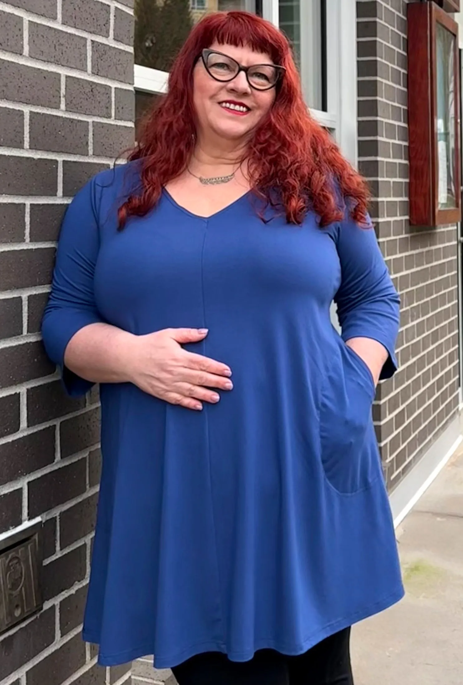 Robin Tunic Dress - Twilight Bamboo Knit sold by Cherry Velvet product image thumbnail 5