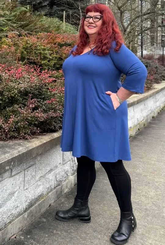 Robin Tunic Dress - Twilight Bamboo Knit sold by Cherry Velvet