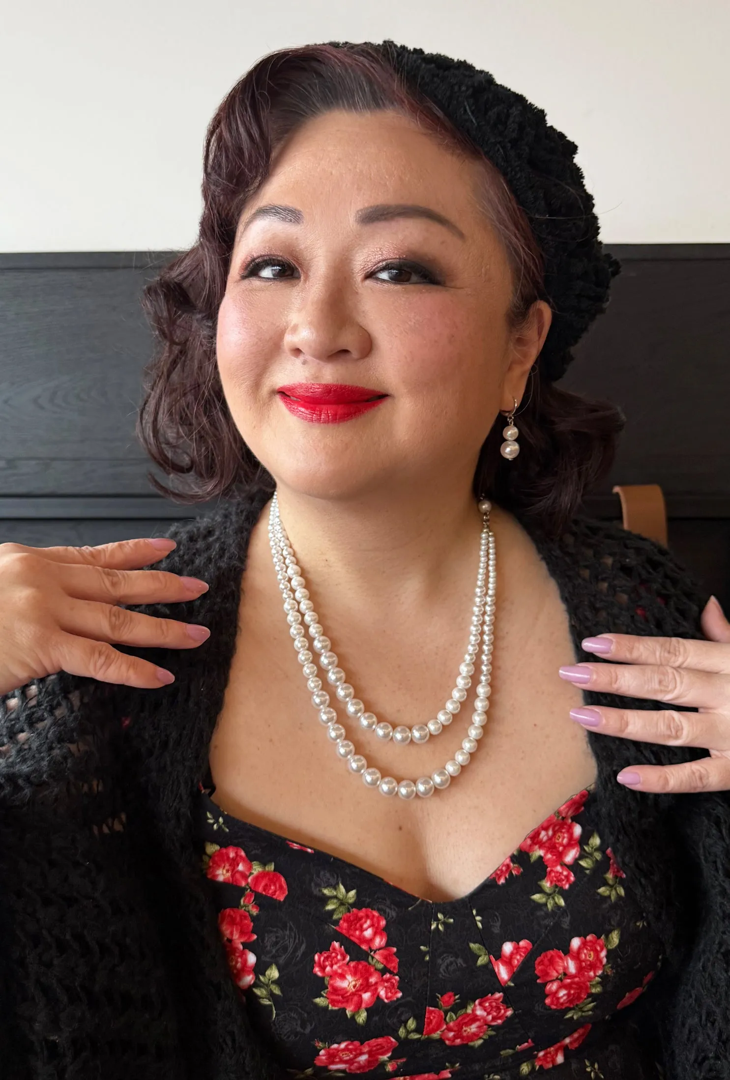 Screen Siren - MCM Double Pearl necklace sold by Cherry Velvet product image thumbnail 4