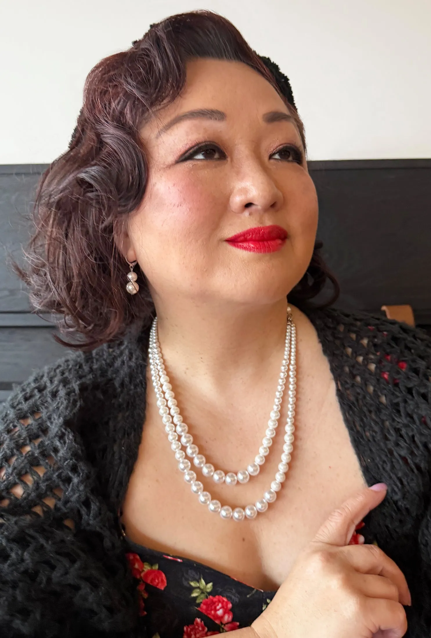 Screen Siren - MCM Double Pearl necklace sold by Cherry Velvet product image thumbnail 5