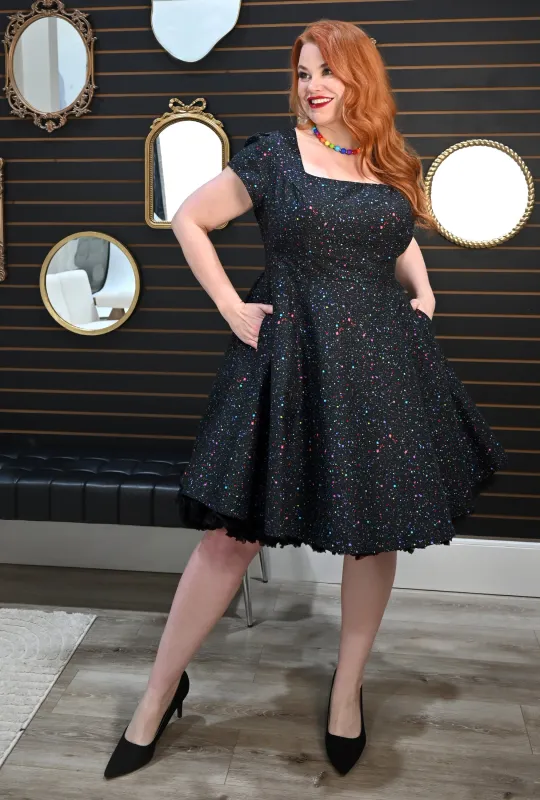 Winifred  - Disco Dust - Cosmic Confetti Dress made by Cherry Velvet