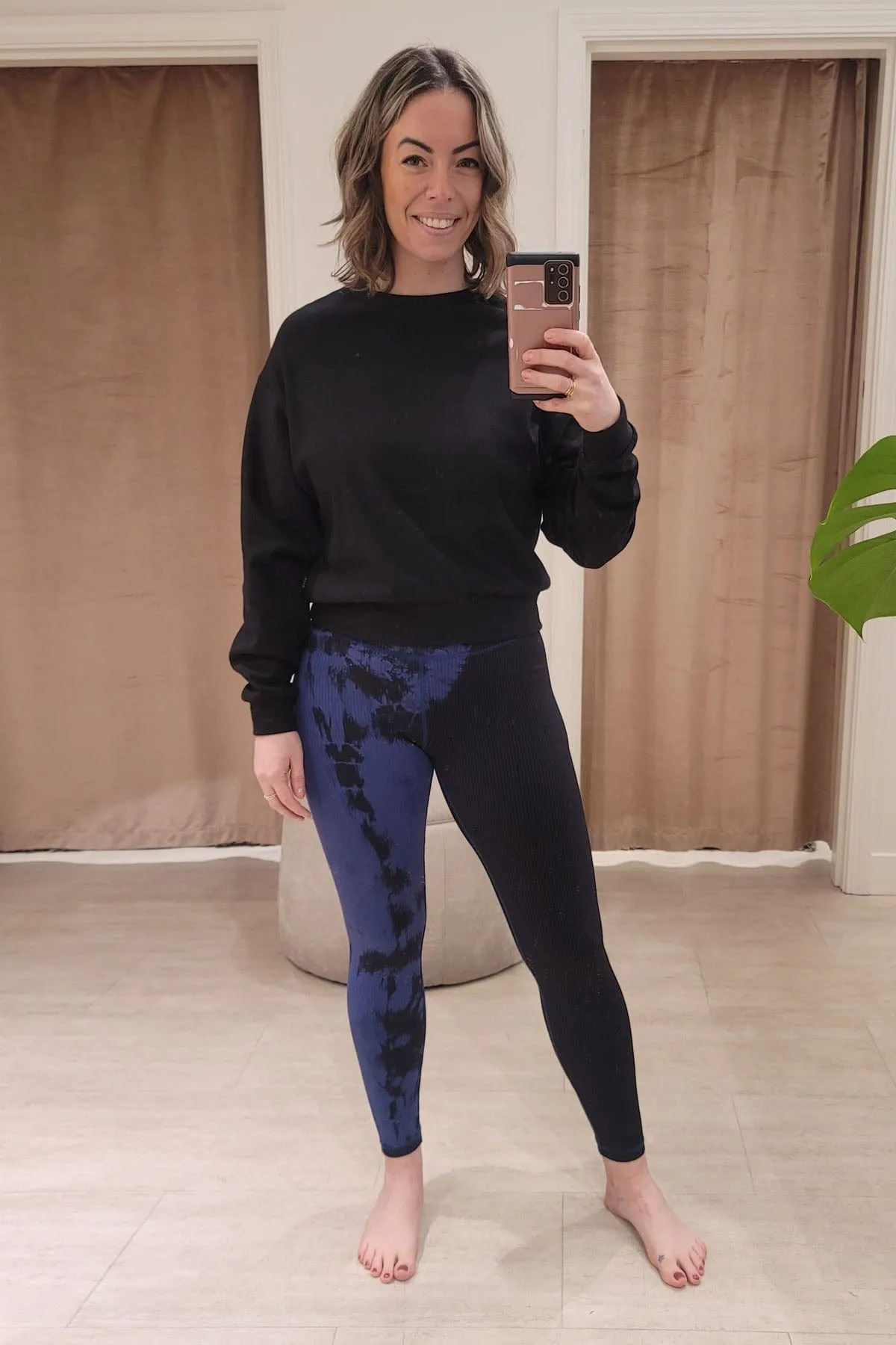 Campbell 7/8 Legging in Sargasso Sea + Black sold by Daub & Design product image thumbnail 2