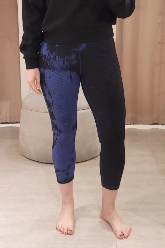 Campbell Midi Legging in Sargasso Sea + Black sold by Daub & Design