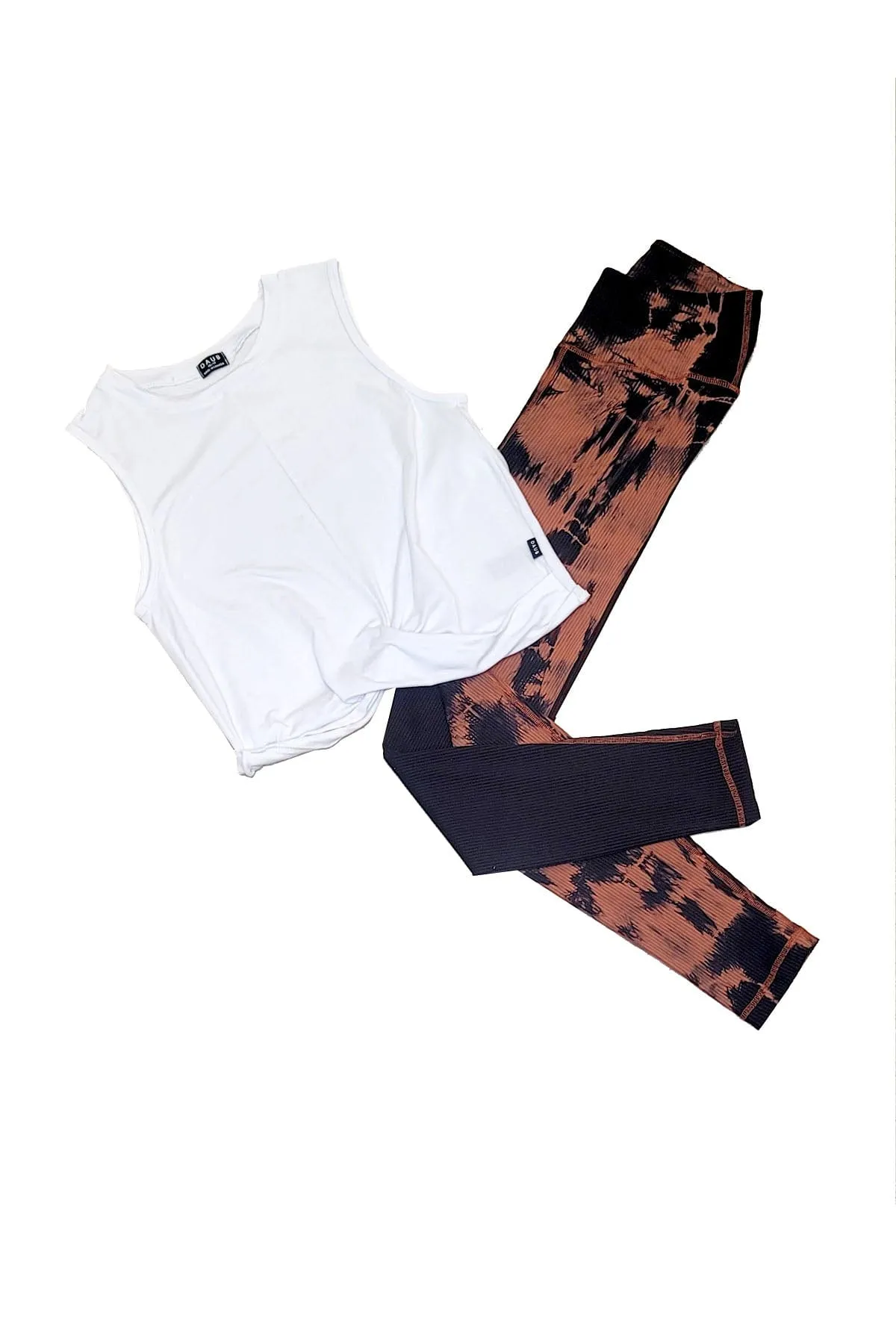 Campbell 7/8 Legging in Acacia + Black sold by Daub & Design product image thumbnail 4