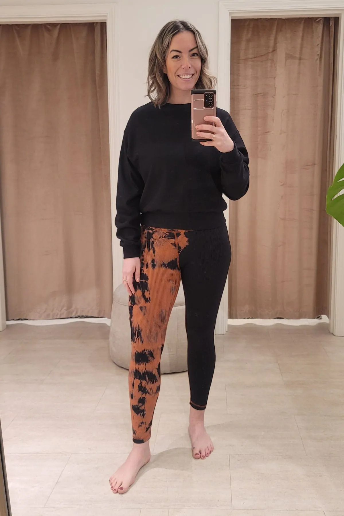 Campbell 7/8 Legging in Acacia + Black sold by Daub & Design product image thumbnail 2