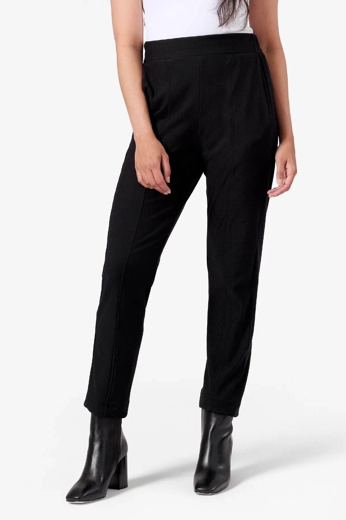 Knox Straight Leg Pant in Black sold by Daub & Design