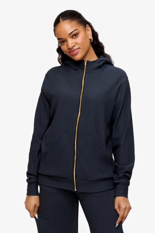 Freedom Full Zip Hoodie in Eclipse sold by Daub & Design