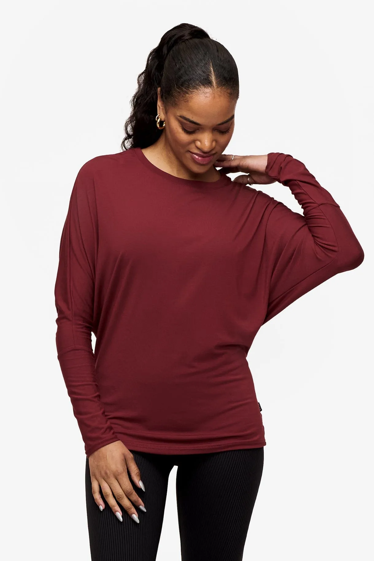 Dolman Longsleeve in Sienna sold by Daub & Design