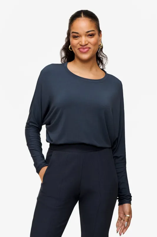 Dolman Longsleeve in Eclipse sold by Daub & Design