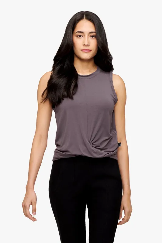 Leilani Tank in Sparrow* sold by Daub & Design
