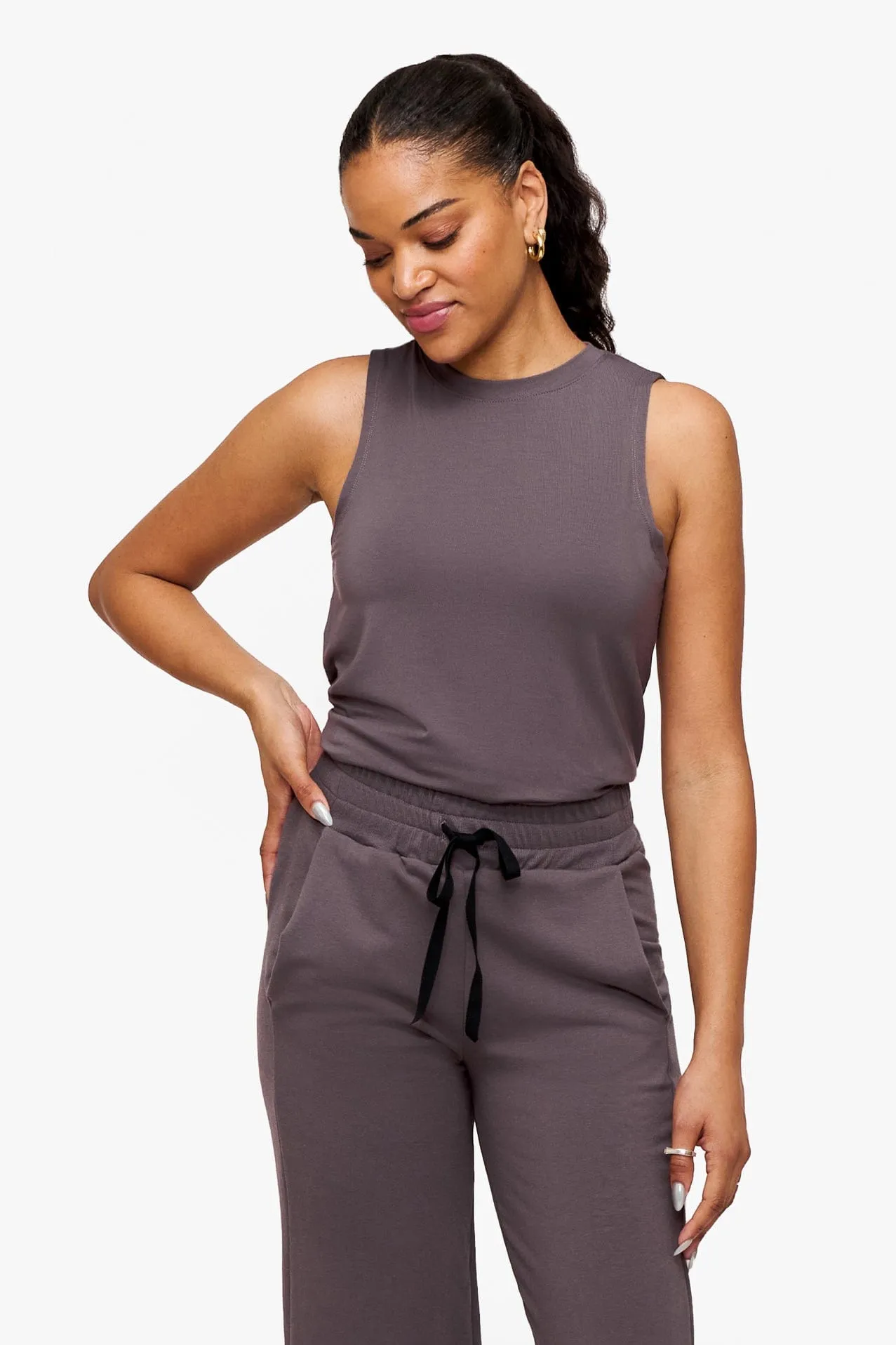 Maia Tank in Sparrow sold by Daub & Design product image thumbnail 2