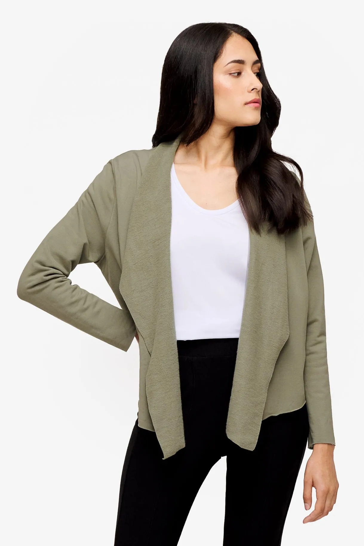 Sloane Jacket in Vetiver sold by Daub & Design