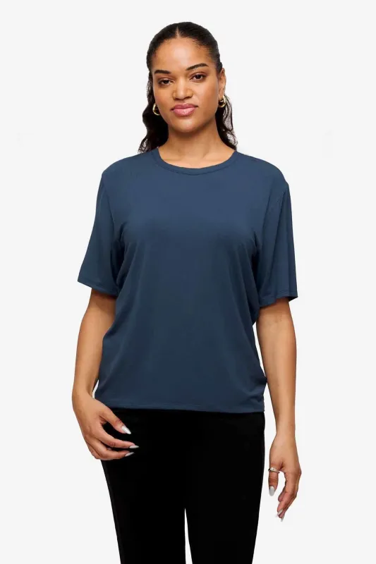 The Weekend Tee in Mystique sold by Daub & Design