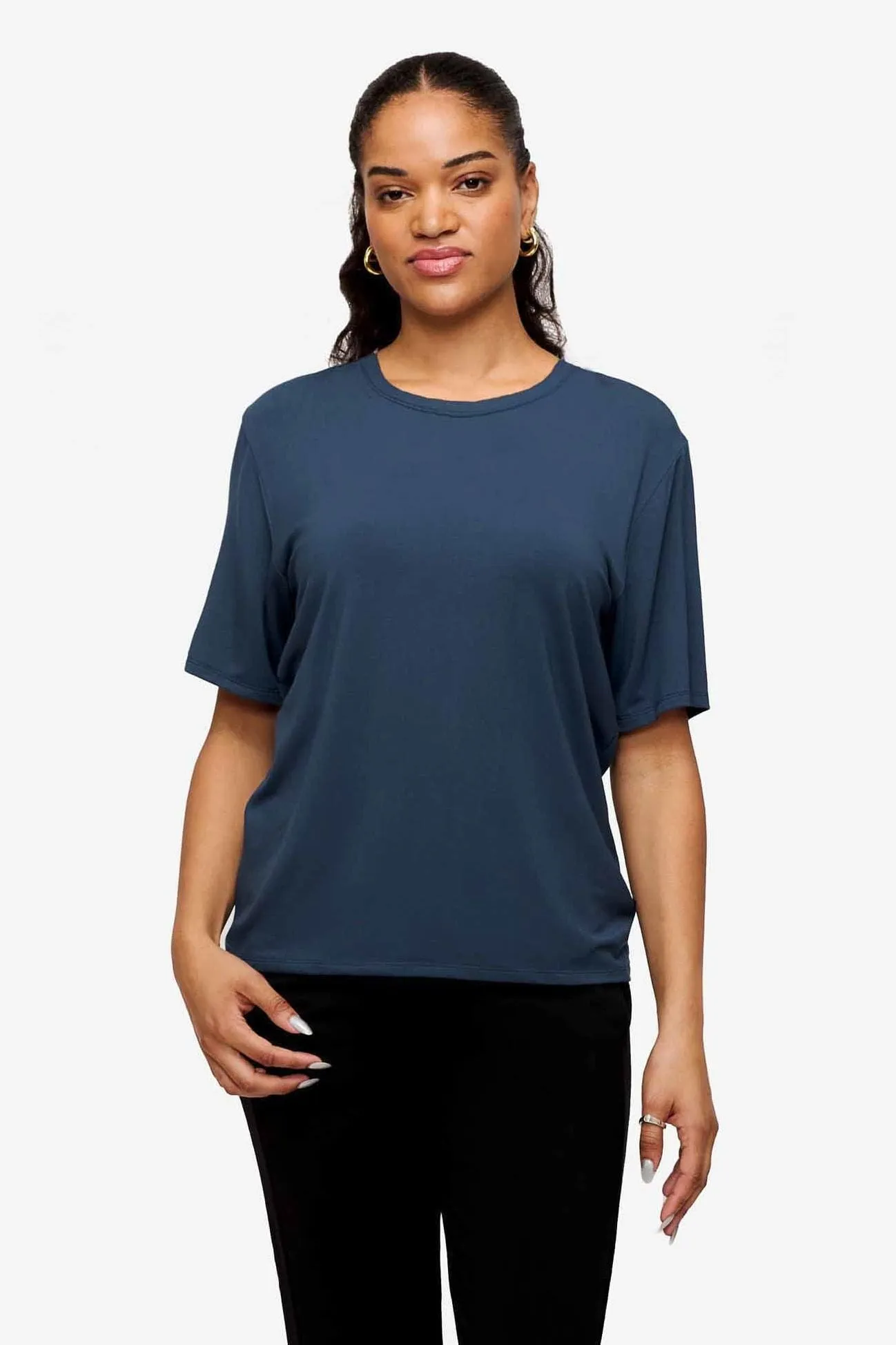 The Weekend Tee in Mystique sold by Daub & Design