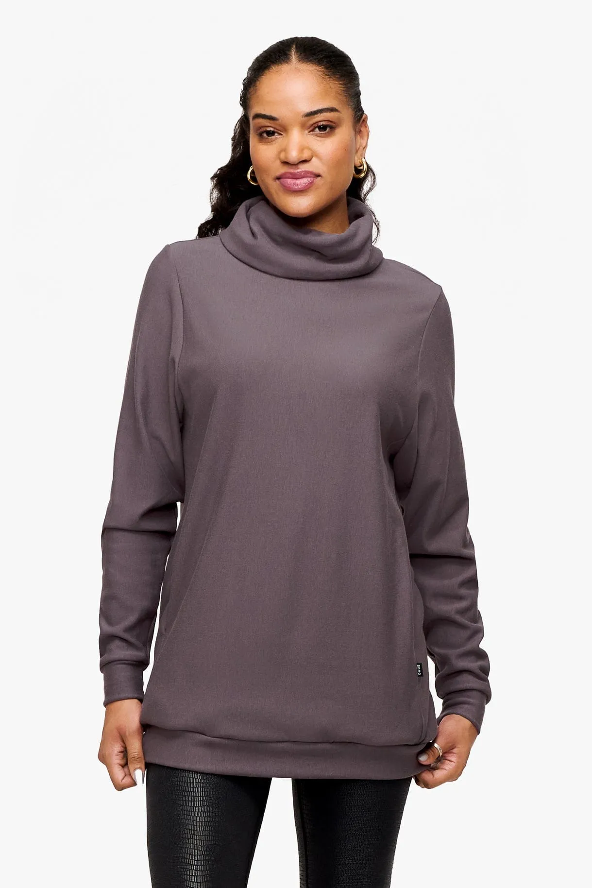 Turtleneck Tunic in Sparrow sold by Daub & Design