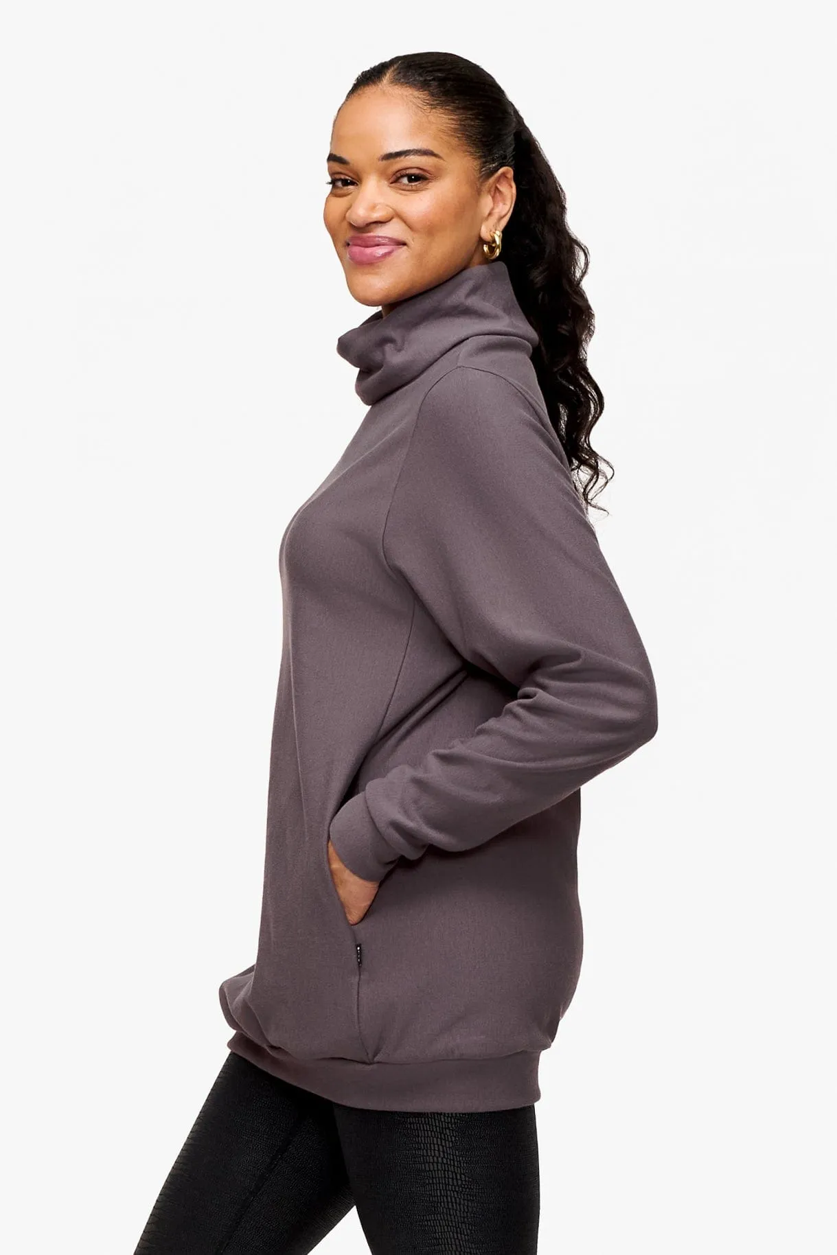 Turtleneck Tunic in Sparrow sold by Daub & Design product image thumbnail 2